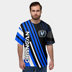 Футболка оверсайз мужская CHANGAN - ЛИНИИ ЧАНГАН, цвет: 3D-принт — фото 2