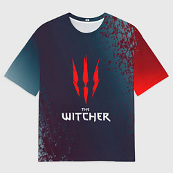 Футболка оверсайз мужская THE WITCHER - ВЕДЬМАК КРАСНЫЕ КОГТИ, цвет: 3D-принт