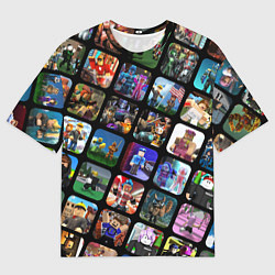 Футболка оверсайз мужская ROBLOX СЮЖЕТЫ, цвет: 3D-принт