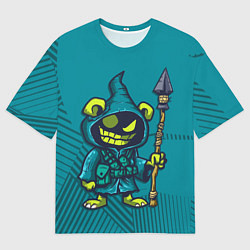 Футболка оверсайз мужская Злобный тролль, цвет: 3D-принт