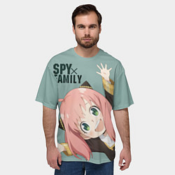 Футболка оверсайз мужская Аня Форджер Spy Family, цвет: 3D-принт — фото 2