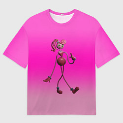 Футболка оверсайз мужская POPPY PLAYTIME МАМА ДЛИННЫЕ НОГИ, цвет: 3D-принт