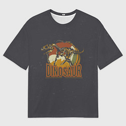 Футболка оверсайз мужская Динозавр-древность, цвет: 3D-принт