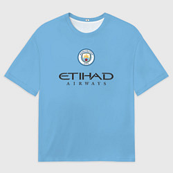 Футболка оверсайз мужская De Bruyne Де Брёйне Manchester City домашняя форма, цвет: 3D-принт