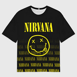 Футболка оверсайз мужская Smile Nirvana, цвет: 3D-принт