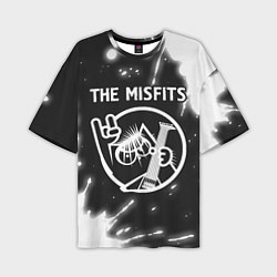 Футболка оверсайз мужская The Misfits КОТ Краска, цвет: 3D-принт