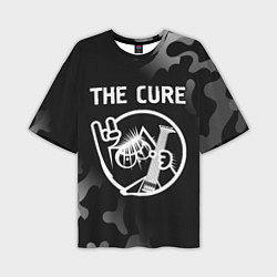 Футболка оверсайз мужская The Cure КОТ Камуфляж, цвет: 3D-принт