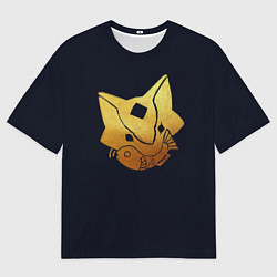 Футболка оверсайз мужская Sky Кошачья Маска, цвет: 3D-принт
