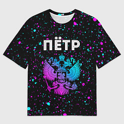 Футболка оверсайз мужская Пётр Россия, цвет: 3D-принт