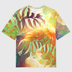 Футболка оверсайз мужская Fern leaves, цвет: 3D-принт
