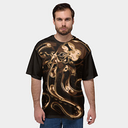 Футболка оверсайз мужская Мощный осьминог, цвет: 3D-принт — фото 2
