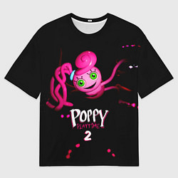 Футболка оверсайз мужская Паппи Плейтайм 2 Мама Длинные Ноги, цвет: 3D-принт