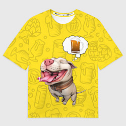 Футболка оверсайз мужская BeerBull, цвет: 3D-принт