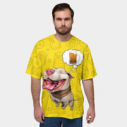Футболка оверсайз мужская BeerBull, цвет: 3D-принт — фото 2