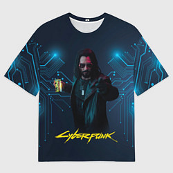 Футболка оверсайз мужская Johnny Cyberpunk2077, цвет: 3D-принт