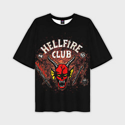 Футболка оверсайз мужская Hellfire club, цвет: 3D-принт