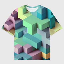 Футболка оверсайз мужская GEOMETRIC SHAPES, цвет: 3D-принт