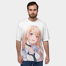 Футболка оверсайз мужская ВЕЛИКОЛЕПНАЯ МАРИН КИТАГАВА, цвет: 3D-принт — фото 2