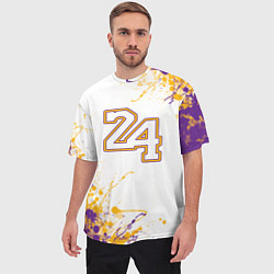 Футболка оверсайз мужская Коби Брайант Lakers 24, цвет: 3D-принт — фото 2