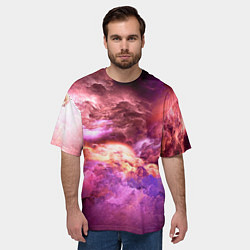 Футболка оверсайз мужская НЕБЕСНЫЙ УРАГАН, цвет: 3D-принт — фото 2