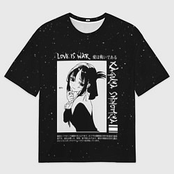 Футболка оверсайз мужская KAGUYA SHINOMIYA В ЛЮБВИ КАК НА ВОЙНЕ, цвет: 3D-принт