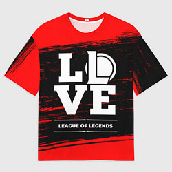 Футболка оверсайз мужская League of Legends Love Классика, цвет: 3D-принт