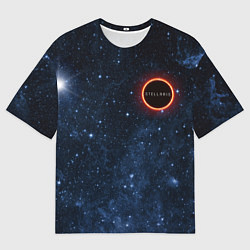 Футболка оверсайз мужская Stellaris Black Hole Logo, цвет: 3D-принт