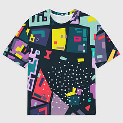 Мужская футболка оверсайз Абстракционизм Геометрические Формы и Фигуры