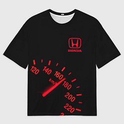 Футболка оверсайз мужская HONDA СПИДОМЕТР, цвет: 3D-принт