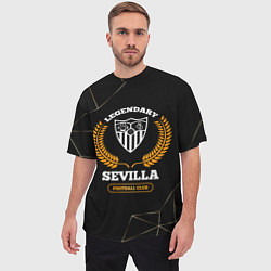 Футболка оверсайз мужская Лого Sevilla и надпись Legendary Football Club на, цвет: 3D-принт — фото 2