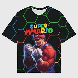 Футболка оверсайз мужская ММАРИО ММА Супер Марио Super Mario, цвет: 3D-принт