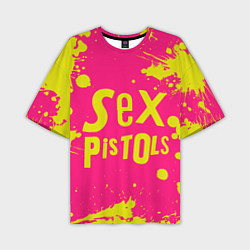 Футболка оверсайз мужская Sex Pistols Yellow Logo, цвет: 3D-принт