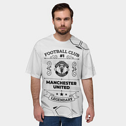 Футболка оверсайз мужская Manchester United Football Club Number 1 Legendary, цвет: 3D-принт — фото 2