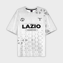 Футболка оверсайз мужская Lazio Champions Униформа, цвет: 3D-принт