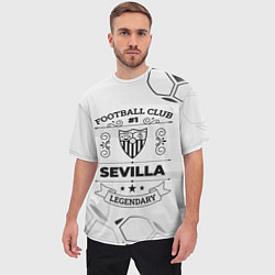 Футболка оверсайз мужская Sevilla Football Club Number 1 Legendary, цвет: 3D-принт — фото 2