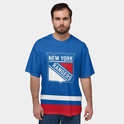 Футболка оверсайз мужская New York Rangers Панарин, цвет: 3D-принт — фото 2