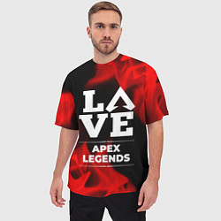 Футболка оверсайз мужская Apex Legends Love Классика, цвет: 3D-принт — фото 2