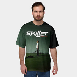 Футболка оверсайз мужская Comatose - Skillet, цвет: 3D-принт — фото 2