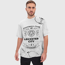 Футболка оверсайз мужская Leicester City Football Club Number 1 Legendary, цвет: 3D-принт — фото 2