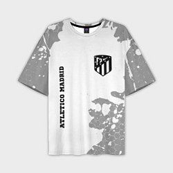 Мужская футболка оверсайз Atletico Madrid Sport на темном фоне