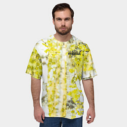 Футболка оверсайз мужская DIGITAL ART РОССИЯ ДЕВУШКА БЕРЕЗА ПРЯМОУГОЛЬНИКИ, цвет: 3D-принт — фото 2