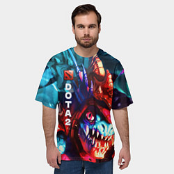 Футболка оверсайз мужская Dota 2 SLARK, цвет: 3D-принт — фото 2