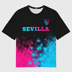 Мужская футболка оверсайз Sevilla Neon Gradient