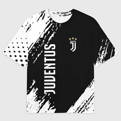 Футболка оверсайз мужская Fc juventus фс ювентус, цвет: 3D-принт