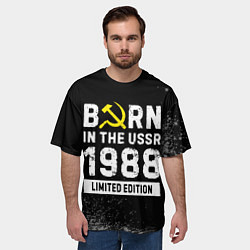 Футболка оверсайз мужская Born In The USSR 1988 year Limited Edition, цвет: 3D-принт — фото 2