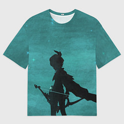 Футболка оверсайз мужская Венти Genshin Impact, цвет: 3D-принт