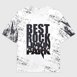 Футболка оверсайз мужская Linkin Park BEST ROCK, цвет: 3D-принт