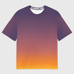 Футболка оверсайз мужская Sunset Gradient, цвет: 3D-принт