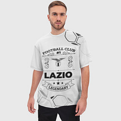 Футболка оверсайз мужская Lazio Football Club Number 1 Legendary, цвет: 3D-принт — фото 2