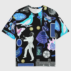 Футболка оверсайз мужская Underground pattern Fashion 2077, цвет: 3D-принт